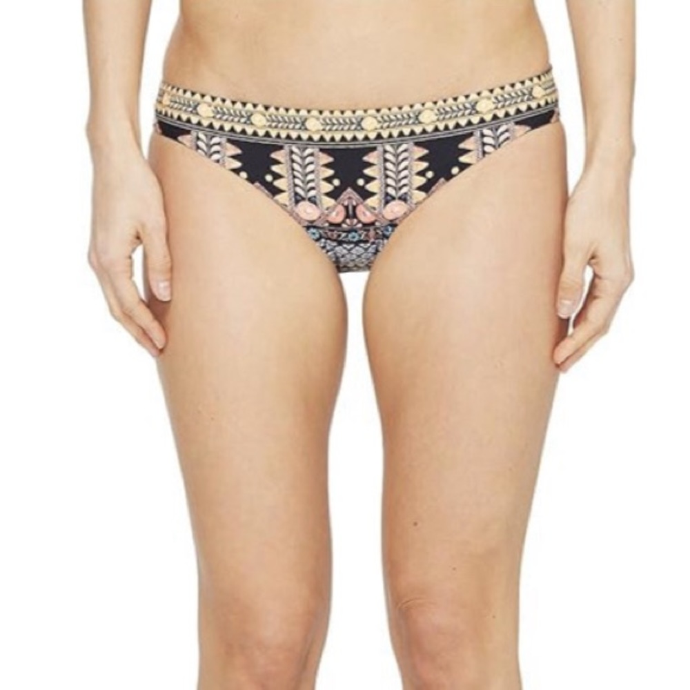 Seafolly Black Multicolor Tribal Bikini Bottoms